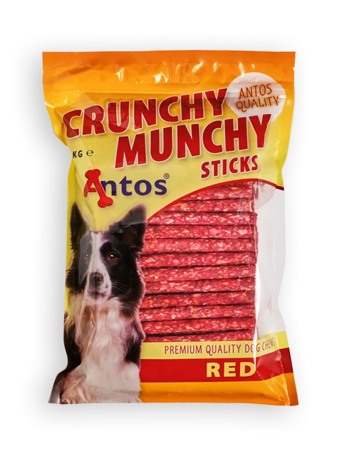 Crunchy Munchy Sticks 5" 10 mm Rouge