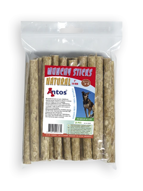 Munchy Sticks 5'' 10 mm Natural 25 pces