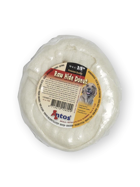 Raw Hide White Donut 3/5''