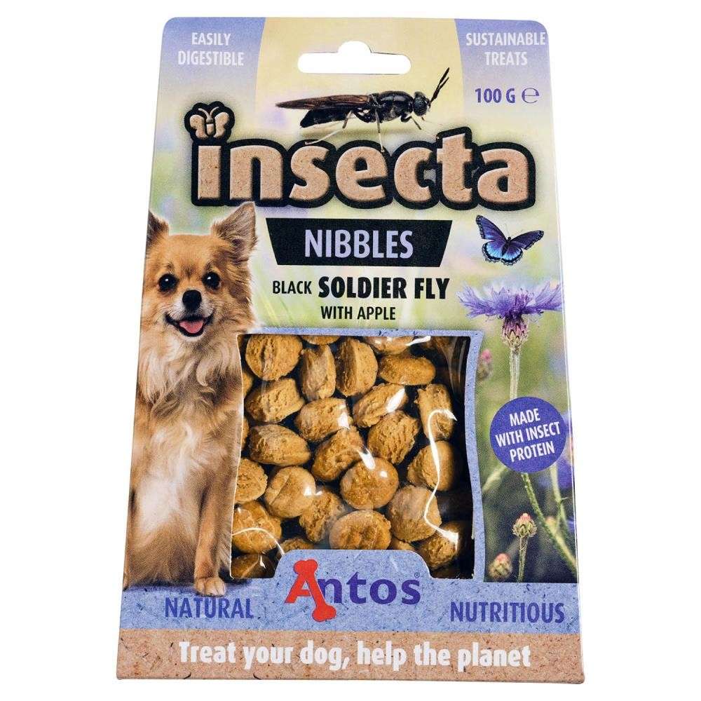 Insecta Nibbles Mouche Soldat Noire & Pomme 100 gr 