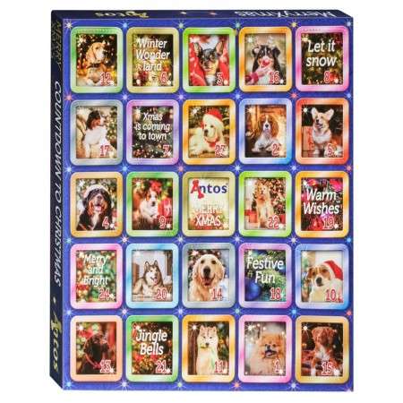 Calendrier de l'Avent de Noël 225 gr - Chien