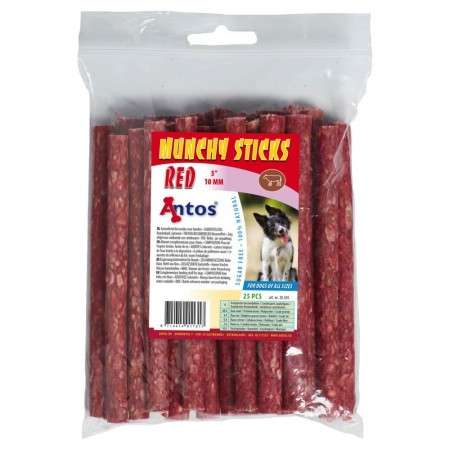 Munchy Sticks 5'' 10 mm Rouge 25 pces