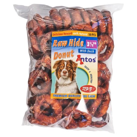 Raw Hide White + Duck Donut 3½" 50 pces