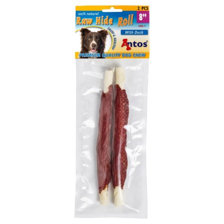 Raw Hide White + Duck Roll 8'' 2 pces