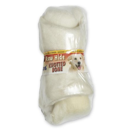 Raw Hide White Knotted Bone 6/7''